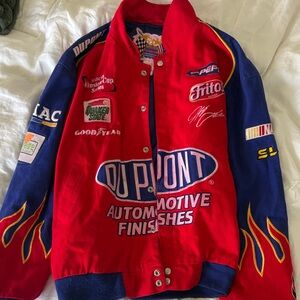 DuPont Racing Jacket in Red and Navy